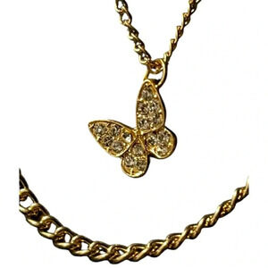 Dazzling Butterfly Bling  Necklace
